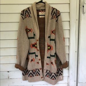 Koto Aztec Printed Sweater